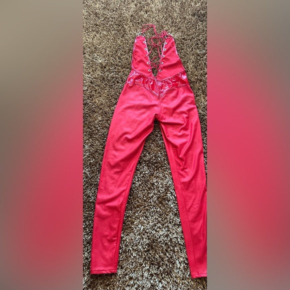 Toxic Vision El Diablo red catsuit size M - Picture 4 of 7